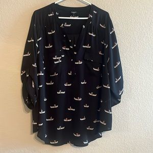 Torrid Harper Georgette blouse